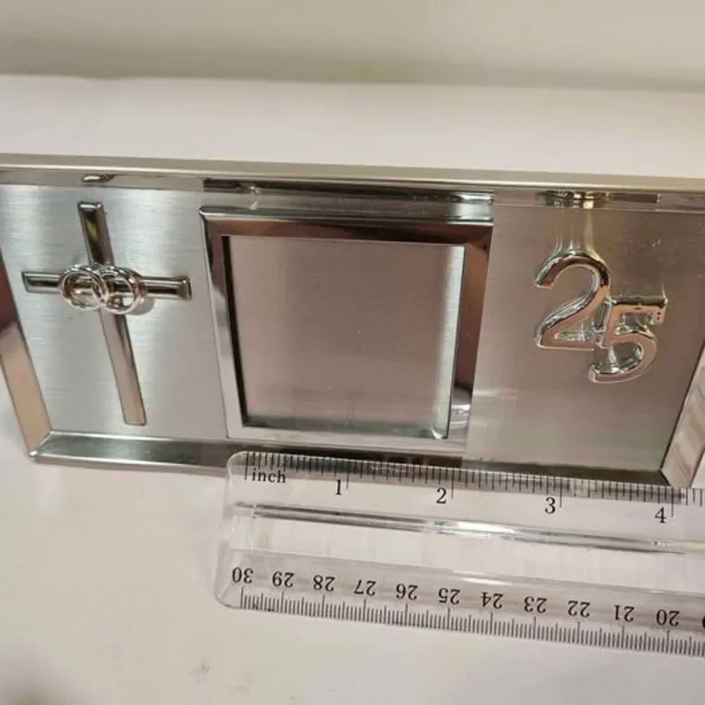 25th Anniversary Silver Photo Frame